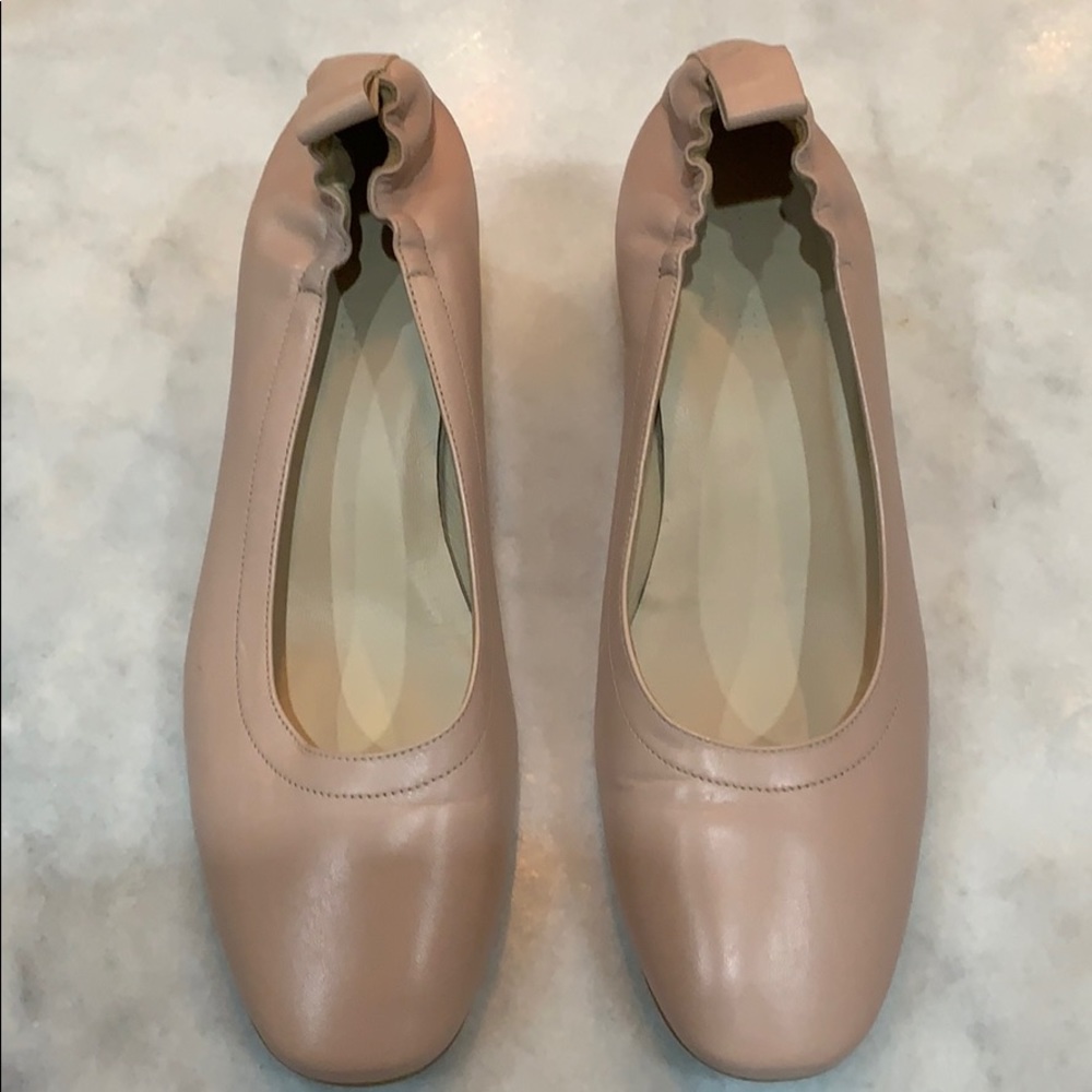 Everlane blush leather pumps Size 9 1/2.